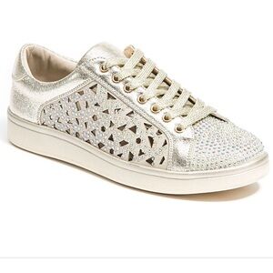 Lady Couture Paris Gold Embellished Sneakers